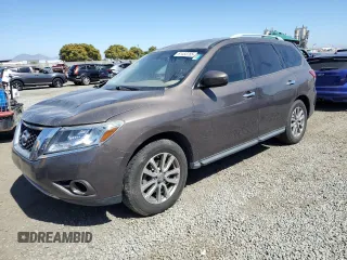 2015 Nissan Pathfinder SV with VIN 5N1AR2MN0FC689360, listed as a Copart auction lot 61433765 with 95,663 mi miles and Salvage title. Bid and sale history available at DreamBid. Image 1.