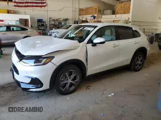 2025 Honda HR-V EX-L z VIN 3CZRZ2H74SM719403, wystawiony jako Copart lot #55631745 z przebiegiem 8 306 mil mil oraz Szkoda całkowita • Salvage title. Historia ofert i sprzedaży dostępna na DreamBid. Obrazek 1.