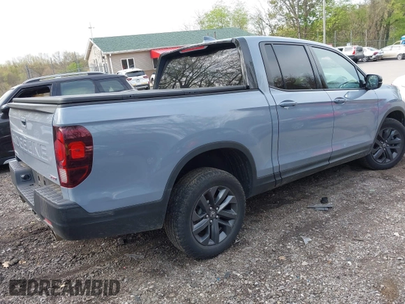 2024 Honda Ridgeline Sport with VIN 5FPYK3F18RB009341, listed as a IAAI auction lot 42159102 with 17,007 mi miles and . Bid and sale history available at DreamBid. Image 4.