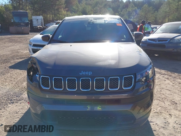 2023 Jeep Compass Sport with VIN 3C4NJDAN0PT551742, listed as a IAAI auction lot 41683808 with 4,135 mi miles and . Bid and sale history available at DreamBid. Image 12.