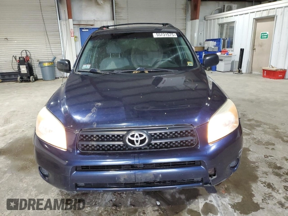 2007 Toyota RAV4 with VIN JTMZD33V375038517, listed as a Copart auction lot 55731575 with 212,735 mi miles and Clean Title. Bid and sale history available at carsss.com. Image 5.