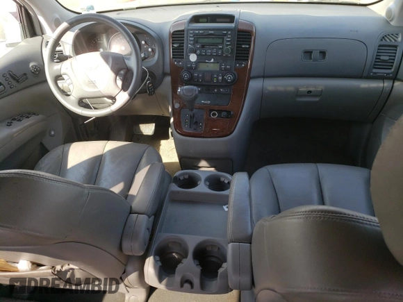 2007 Kia Sedona EX with VIN KNDMB233976167395, listed as a Copart auction lot 68980314 with 119,141 mi miles and Salvage Title. Bid and sale history available at carsss.com. Image 8.