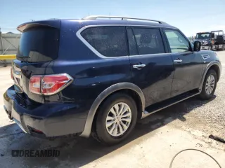 2018 Nissan Armada SL with VIN JN8AY2NC0J9553194, listed as a Copart auction lot 54011255 with 108,115 mi miles and Salvage Title. Bid and sale history available at DreamBid. Image 3.