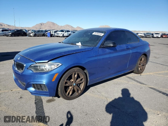 2015 BMW 2 Series M235i with VIN WBA1J7C54FV253686, listed as a Copart auction lot 78783534 with 86,712 mi miles and Salvage Title. Bid and sale history available at carsss.com. Image 1.