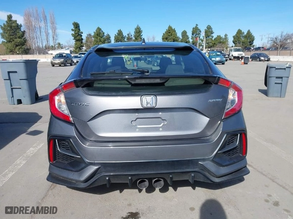 2021 Honda Civic Hatchback Sport with VIN SHHFK7H48MU403265, listed as a IAAI auction lot 41646096 with 16,747 mi miles. Bid and sale history available at carsss.com. Image 16.