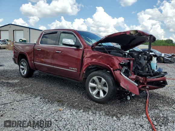 2021 Ram 1500 Limited with VIN 1C6SRFHT9MN633502, listed as a Copart auction lot 55673735 with 71,364 mi miles and Salvage title. Bid and sale history available at DreamBid. Image 4.
