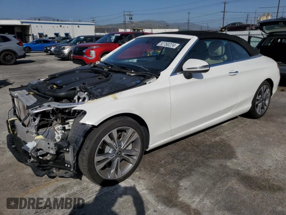 2020 Mercedes-Benz C 300 with VIN WDDWK8DB8LF934719, listed as a Copart auction lot 52760224 with 22,143 mi miles and Salvage Title. Bid and sale history available at DreamBid. Image 1.