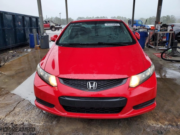 2013 Honda Civic Cpe LX with VIN 2HGFG3B57DH506749, listed as a Copart auction lot 51115435 with 169,382 mi miles and Salvage Title. Bid and sale history available at carsss.com. Image 5.