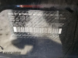 2019 Mitsubishi Mirage SE z VIN ML32F4FJ6KHF05758, wystawiony jako Copart lot #80704674 z przebiegiem 116 434 mil mil oraz Szkoda całkowita • Salvage title. Historia ofert i sprzedaży dostępna na DreamBid. Obrazek 13.