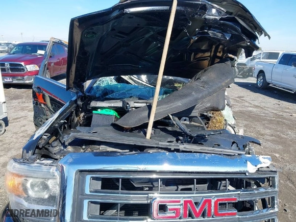 2014 GMC Sierra 1500 SLE with VIN 3GTU2UEC8EG302743, listed as a IAAI auction lot 41609295 with 1 mi miles. Bid and sale history available at carsss.com. Image 10.