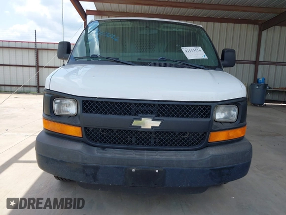 2013 Chevrolet Express Cargo Van with VIN 1GCWGFBAXD1168680, listed as a IAAI auction lot 42113126 with 162,376 mi miles. Bid and sale history available at carsss.com. Image 11.