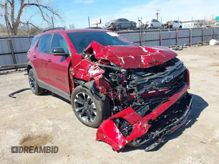 2025 Chevrolet Equinox AWD RS with VIN 3GNAXTEGXSL146412, listed as a IAAI auction lot 41816470 with 9,764 mi miles and . Bid and sale history available at DreamBid. Image 1.
