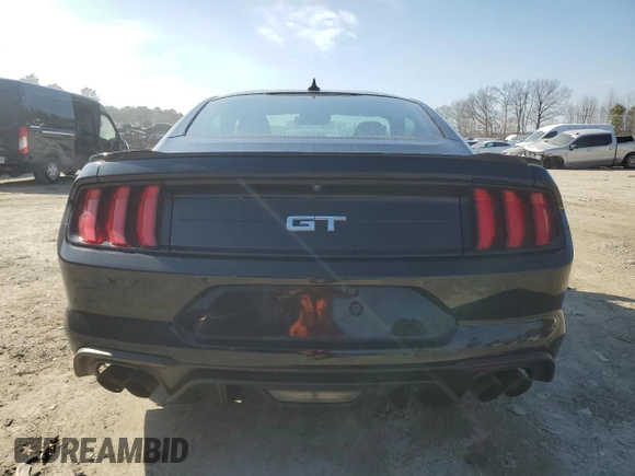 2022 Ford Mustang GT with VIN 1FA6P8CF3N5134313, listed as a Copart auction lot 45870625 with 32,835 mi miles and Salvage Title. Bid and sale history available at carsss.com. Image 6.