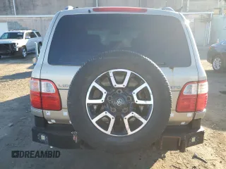 2000 Lexus LX 470 with VIN JT6HT00W2Y0120562, listed as a Copart auction lot 46861685 with 245,525 mi miles and Salvage Title. Bid and sale history available at DreamBid. Image 6.