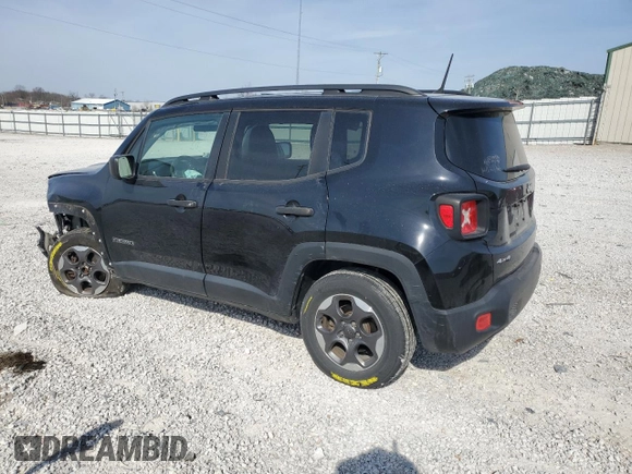 2017 Jeep Renegade Sport with VIN ZACCJBAB7HPF40134, listed as a Copart auction lot 48661955 with 127,338 mi miles and Salvage Title. Bid and sale history available at carsss.com. Image 2.