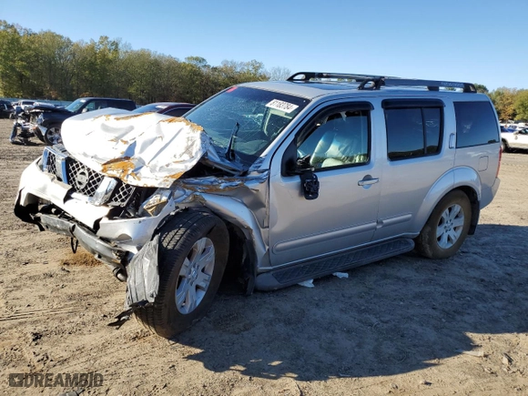 2005 Nissan Pathfinder LE with VIN 5N1AR18W75C723628, listed as a Copart auction lot 81183784 with 164,206 mi miles and Clean Title. Bid and sale history available at carsss.com. Image 1.