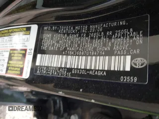 2007 Toyota Avalon XL z VIN 4T1BK36B87U184714, wystawiony jako IAAI lot #42243997 z przebiegiem 165 691 mil mil oraz . Historia ofert i sprzedaży dostępna na DreamBid. Obrazek 9.