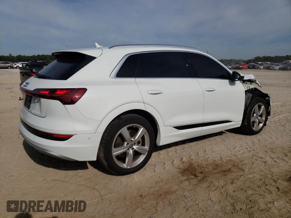 2019 Audi e-tron Premium Plus with VIN WA1LAAGE9KB012960, listed as a Copart auction lot 66488553 with 26,579 mi miles. Bid and sale history available at carsss.com. Image 3.