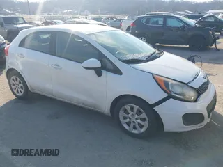 2013 Kia Rio LX with VIN KNADM5A34D6225646, listed as a IAAI auction lot 41564387 with 239,473 mi miles. Bid and sale history available at carsss.com. Image 1.