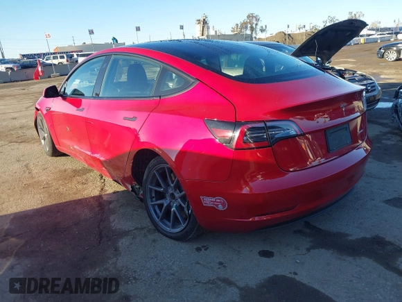 2022 Tesla Model 3 Long Range with VIN 5YJ3E1EB0NF212257, listed as a IAAI auction lot 41735989 with 28,528 mi miles and . Bid and sale history available at DreamBid. Image 3.