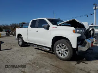 2020 Chevrolet Silverado 1500 LT with VIN 1GCRYDED1LZ325212, listed as a Copart auction lot 51409505 with 76,030 mi miles and Salvage Title. Bid and sale history available at DreamBid. Image 4.