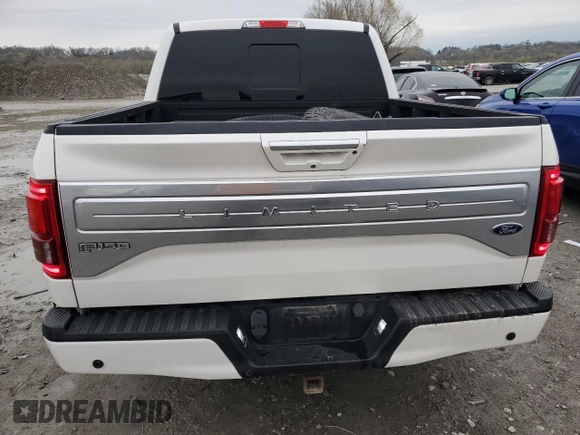 2016 Ford F-150 XLT with VIN 1FTEW1EG8GFD55215, listed as a Copart auction lot 50826595 with 187,716 mi miles and Salvage Title. Bid and sale history available at carsss.com. Image 6.
