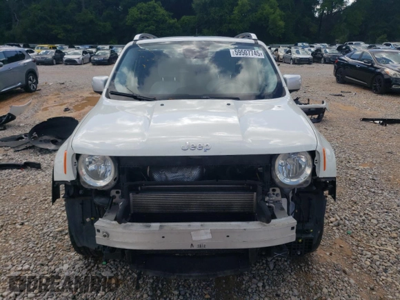2016 Jeep Renegade Limited with VIN ZACCJBDT9GPD03910, listed as a Copart auction lot 59507745 with 100,971 mi miles and Salvage title. Bid and sale history available at DreamBid. Image 5.
