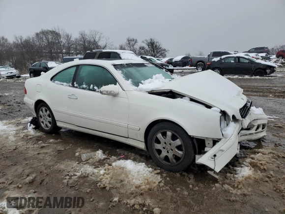 2002 Mercedes-Benz CLK 320/430 with VIN WDBLJ65G82T126125, listed as a Copart auction lot 44887835 with Not Provided miles and Salvage Title. Bid and sale history available at DreamBid. Image 4.