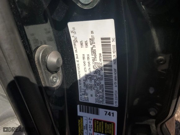 2019 Toyota Tacoma 4WD SR5 with VIN 3TMDZ5BN1KM062598, listed as a Copart auction lot 48075975 with 118,573 mi miles and Salvage Title. Bid and sale history available at carsss.com. Image 12.