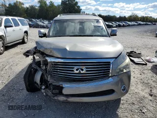 2012 Infiniti QX56 7-passenger with VIN JN8AZ2NE1C9021390, listed as a Copart auction lot 76475574 with 159,671 mi miles and Salvage Title. Bid and sale history available at carsss.com. Image 5.