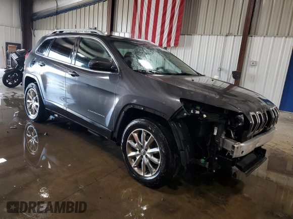 2017 Jeep Cherokee Limited z VIN 1C4PJMDB2HW601286, wystawiony jako Copart lot #60034815 z przebiegiem 55 948 mil mil oraz Szkoda całkowita • Salvage title. Historia ofert i sprzedaży dostępna na DreamBid. Obrazek 4.