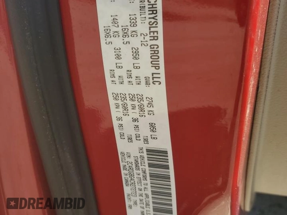 2012 Dodge Grand Caravan SE with VIN 2C4RDGBG4CR272723, listed as a Copart auction lot 54500405 with 162,438 mi miles and Clean Title. Bid and sale history available at DreamBid. Image 12.