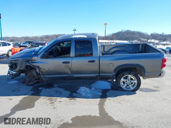 2007 Dodge 1500 SLT with VIN 1D7HU18207J523662, listed as a IAAI auction lot 41215939 with 250,725 mi miles. Bid and sale history available at carsss.com. Image 15.