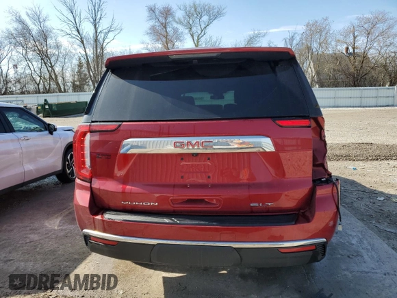 2023 GMC Yukon XL SLT with VIN 1GKS2GKD4PR184445, listed as a Copart auction lot 54438375 with 52,288 mi miles and Salvage Title. Bid and sale history available at carsss.com. Image 6.