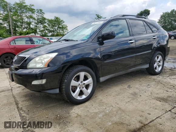 2008 Lexus RX 350 z VIN 2T2HK31U48C067570, wystawiony jako Copart lot #58711905 z przebiegiem 128 521 mil mil oraz Szkoda całkowita • Salvage title. Historia ofert i sprzedaży dostępna na DreamBid. Obrazek 1.