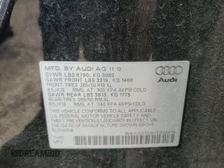 2013 Audi Q7 Premium Plus with VIN WA1LGAFE9DD008916, listed as a Copart auction lot 58062715 with 75,070 mi miles and Salvage title. Bid and sale history available at DreamBid. Image 13.