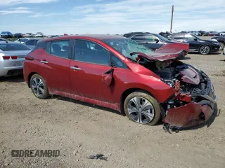 2022 Nissan LEAF SV Plus with VIN 1N4BZ1CV7NC555289, listed as a Copart auction lot 61406764 with 12,658 mi miles and Clean Title. Bid and sale history available at DreamBid. Image 4.