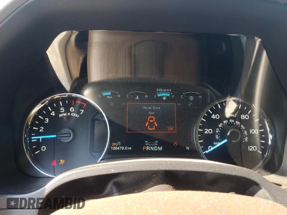 2020 Ford F-150 XL z VIN 1FTEW1E41LFC29018, wystawiony jako Copart lot #57862985 z przebiegiem 106 479 mil mil oraz Szkoda całkowita • Salvage title. Historia ofert i sprzedaży dostępna na DreamBid. Obrazek 9.