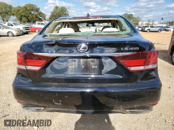 2015 Lexus LS 460 with VIN JTHBL5EF5F5136712, listed as a Copart auction lot 80684844 with 38,303 mi miles and Salvage title. Bid and sale history available at DreamBid. Image 6.