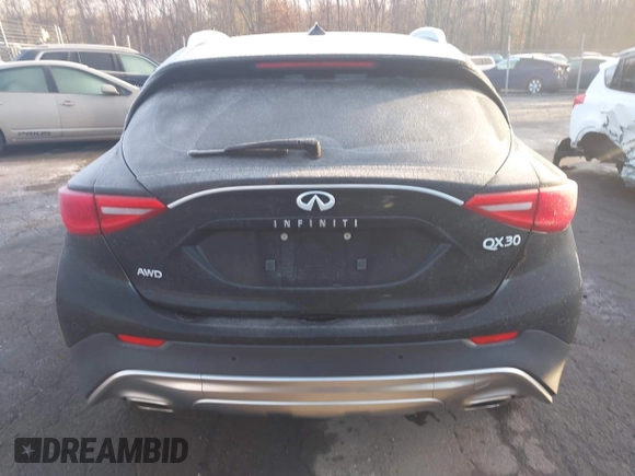 2018 Infiniti QX30 Luxury with VIN SJKCH5CR4JA046890, listed as a IAAI auction lot 41126484 with 92,165 mi miles and . Bid and sale history available at DreamBid. Image 16.