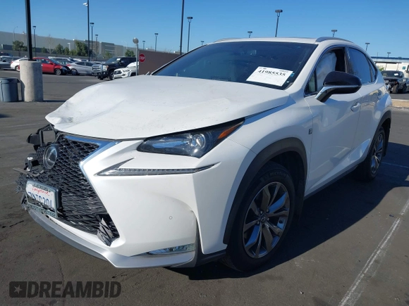 2015 Lexus NX 200t with VIN JTJYARBZ8F2004307, listed as a IAAI auction lot 41985535 with 163,254 mi miles. Bid and sale history available at carsss.com. Image 18.