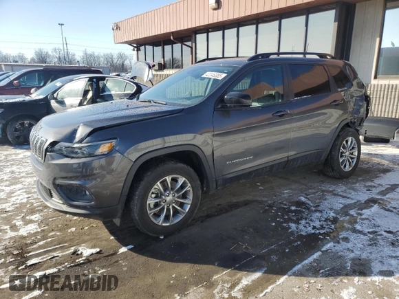 2022 Jeep Cherokee Latitude Lux with VIN 1C4PJMMX4ND529316, listed as a Copart auction lot 42246385 with 23,118 mi miles and Salvage title. Bid and sale history available at DreamBid. Image 1.