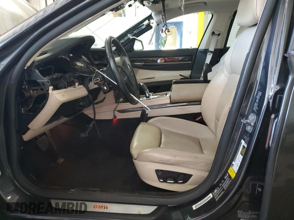 2011 BMW 7 Series 750i xDrive with VIN WBAKC6C51BC394293, listed as a Copart auction lot 55119865 with Not provided miles and Salvage title. Bid and sale history available at DreamBid. Image 7.