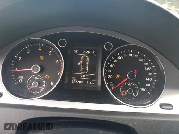 2010 Volkswagen CC with VIN WVWMP9AN4AE555128, listed as a Copart auction lot 84416424 with 127,288 mi miles and Salvage Title. Bid and sale history available at DreamBid. Image 9.