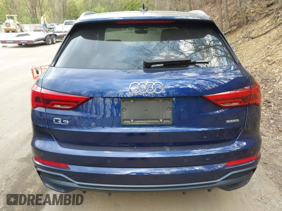 2021 Audi Q3 S line Premium with VIN WA1DECF31M1031368, listed as a IAAI auction lot 42133396 with 50,148 mi miles and . Bid and sale history available at DreamBid. Image 16.