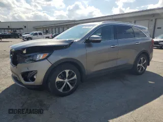 2016 Kia Sorento EX with VIN 5XYPH4A53GG106942, listed as a Copart auction lot 59919005 with 91,446 mi miles and Salvage title. Bid and sale history available at DreamBid. Image 1.