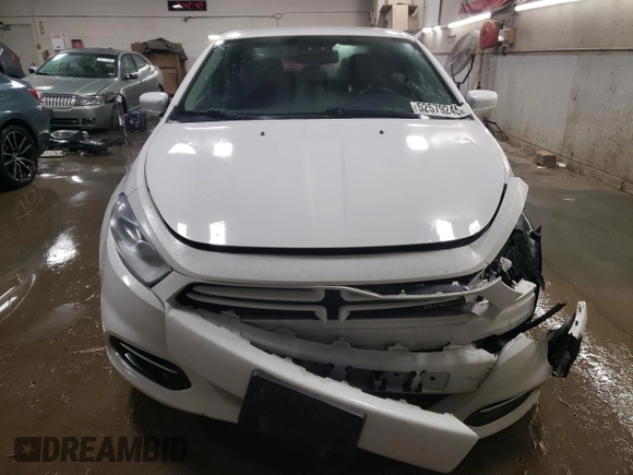 2013 Dodge Dart Rallye with VIN 1C3CDFBAXDD231128, listed as a Copart auction lot 52579245 with 108,982 mi miles and Salvage Title. Bid and sale history available at carsss.com. Image 5.