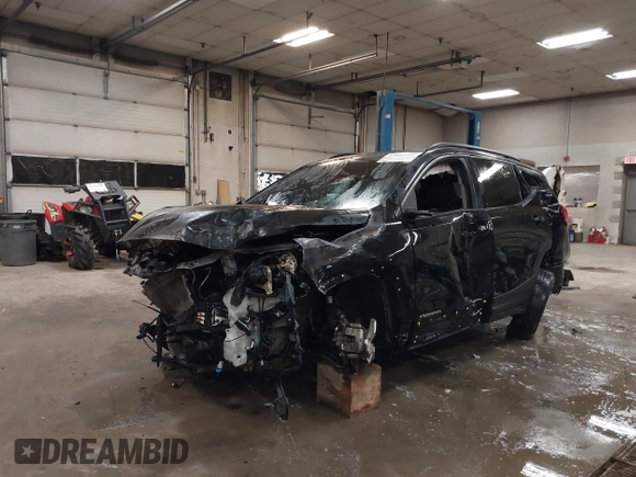 2018 GMC Terrain SLE with VIN 3GKALTEV2JL407702, listed as a IAAI auction lot 41803542 with 1 mi miles. Bid and sale history available at carsss.com. Image 2.