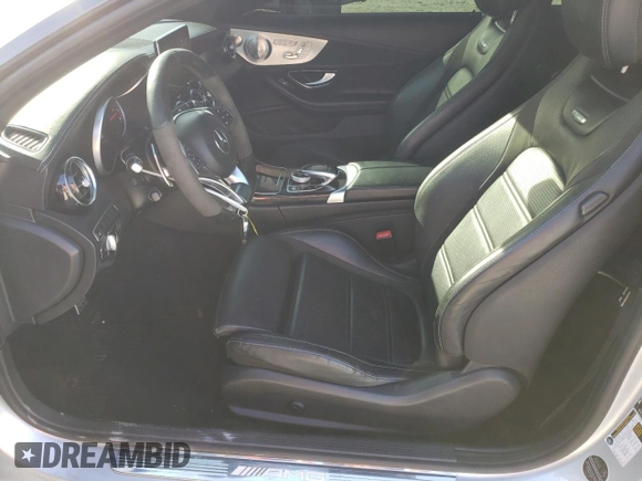 2017 Mercedes-Benz C 63 S AMG with VIN WDDWJ8HB4HF471689, listed as a Copart auction lot 87225834 with 77,678 mi miles and Salvage Title. Bid and sale history available at carsss.com. Image 7.
