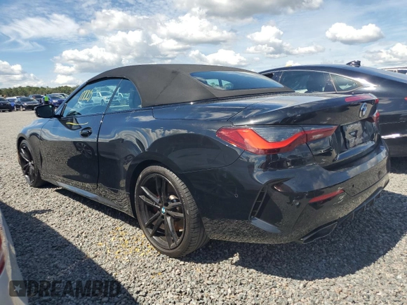 2022 BMW 4 Series M440i with VIN WBA53AT03NCK00422, listed as a Copart auction lot 74346904 with Not provided miles and Non repairable. Bid and sale history available at DreamBid. Image 2.
